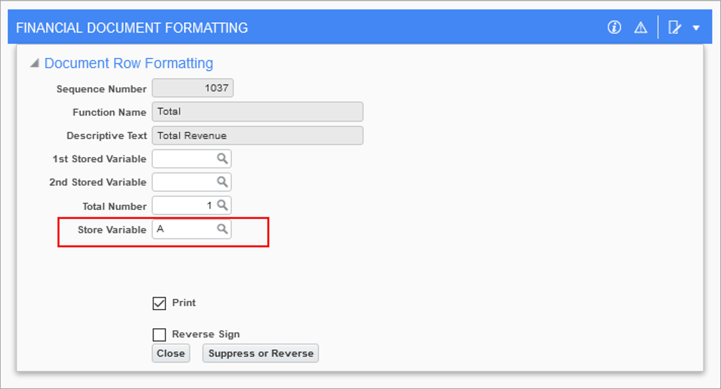 Document Formatter Ratio Setup