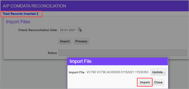 Comdata Allow Posting of Checks After Card Number Token is Generated