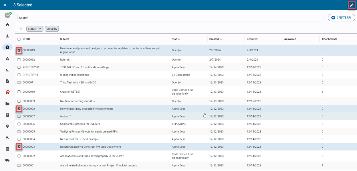 Construct PM - Batch Edit (Web)