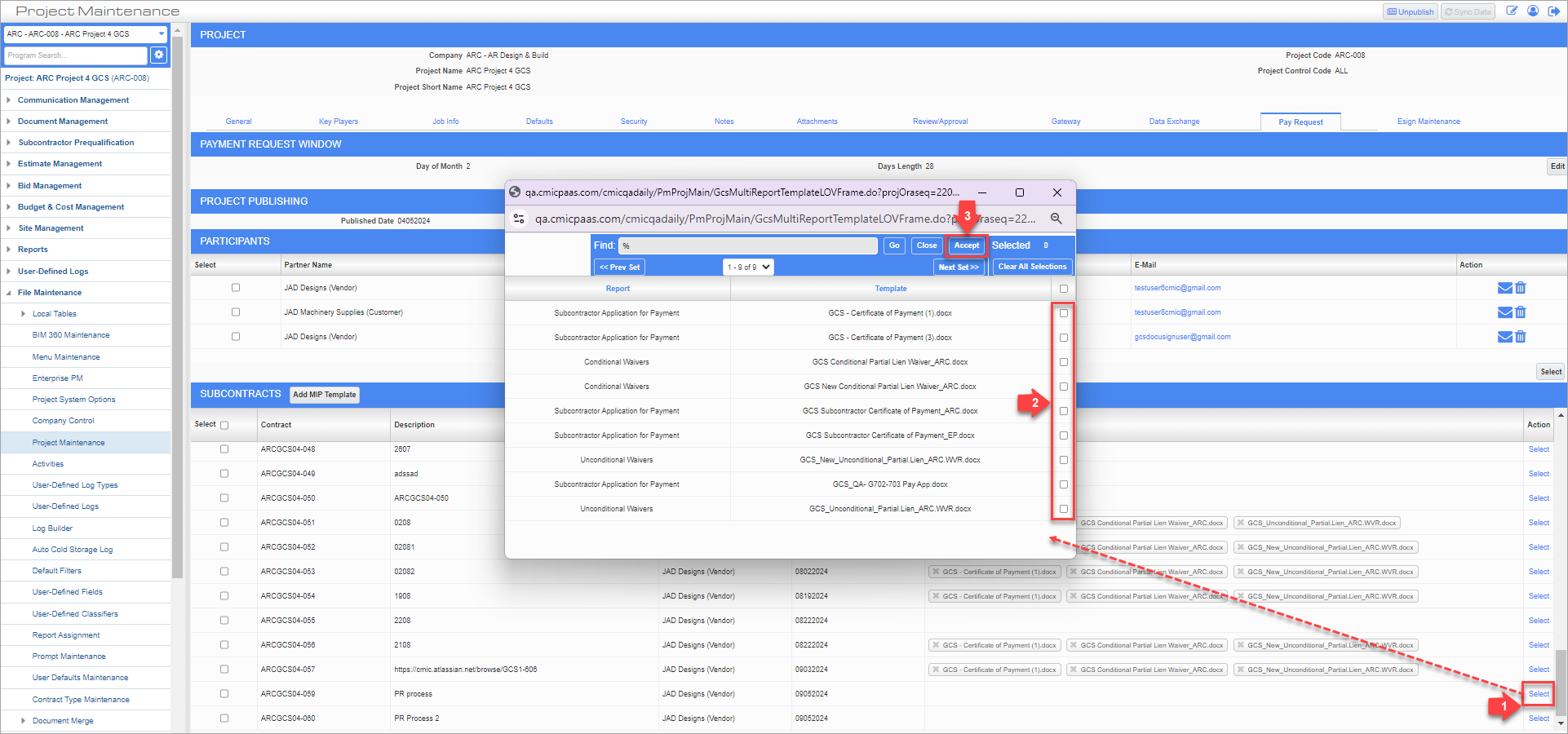 Pay Request - Create Subcontract Tied to Pay Request