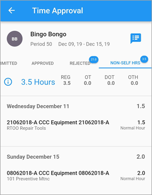 Construct ESS - Timesheet Approval