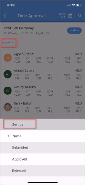 Construct ESS - Timesheet Approval