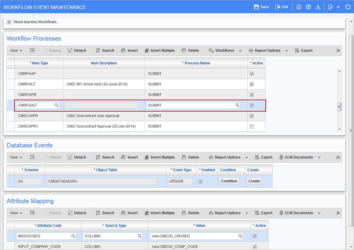 CMiC Field - RFQ Response Notification Setup