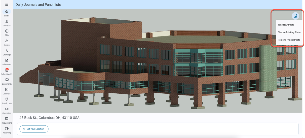 Construct PM - Add Project Photo