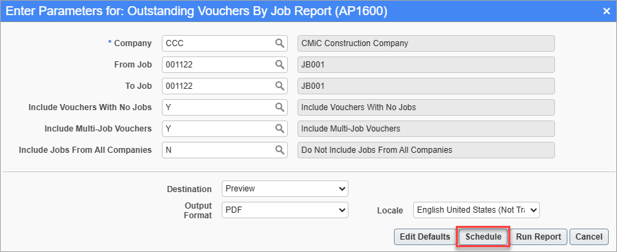 Getting Started - Scheduling a Report