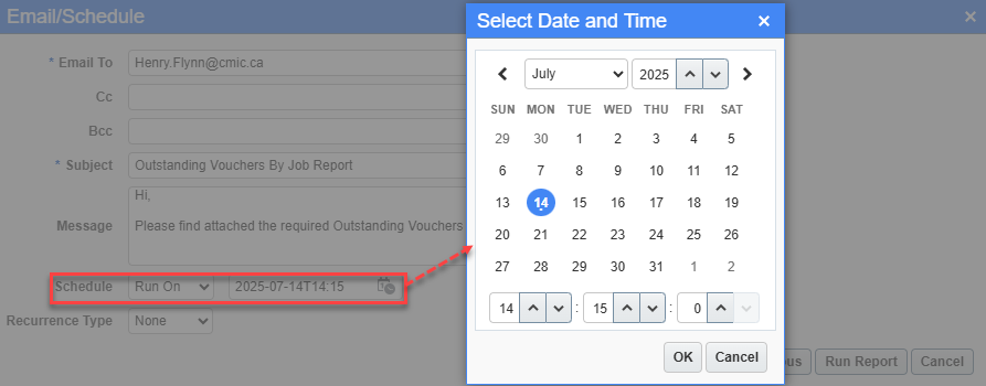 Getting Started - Scheduling a Report
