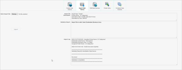 BI Catalog Builder - Import Data Source