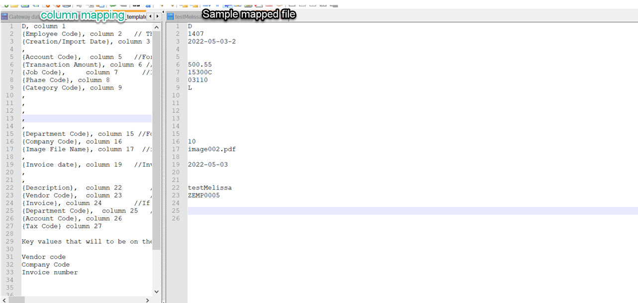 Imaging - Importing Comdata/Corpay/Concur Invoice Data into Imaging