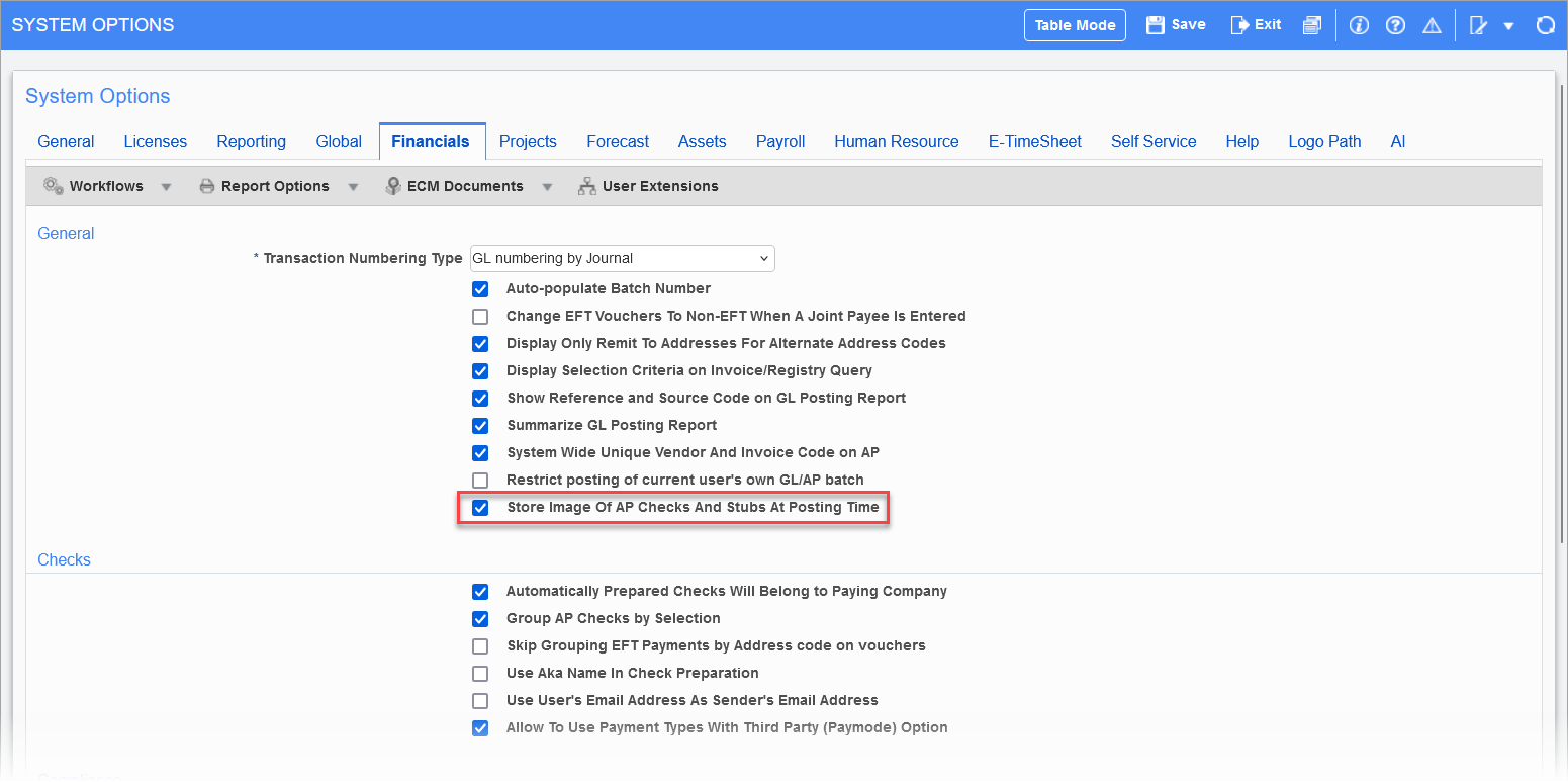 Imaging - Automating Storage of AP Checks to Imaging