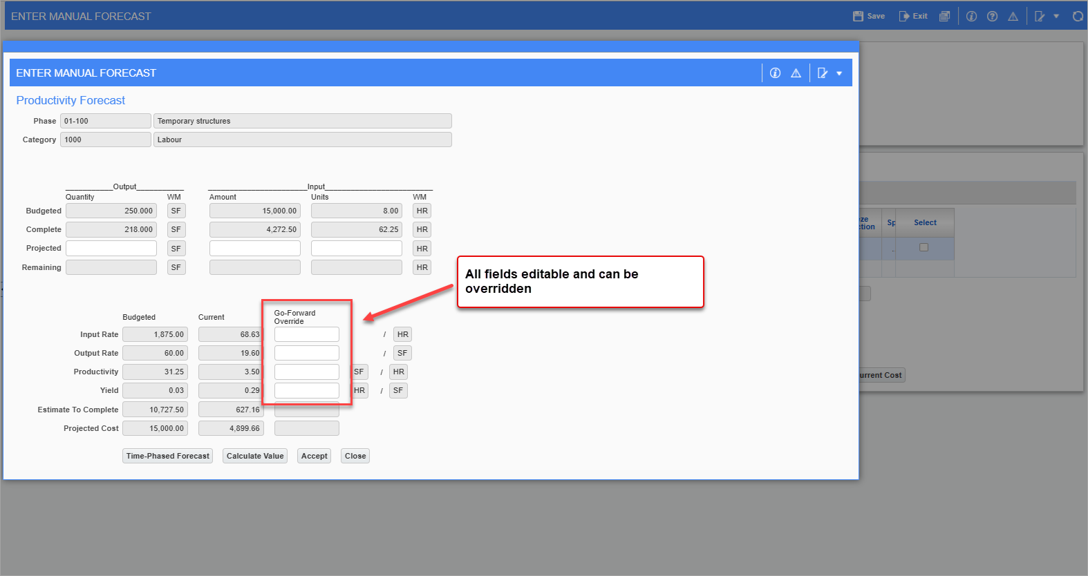 Job Costing - Using the [Calculate Value] Button in the Productivity ...