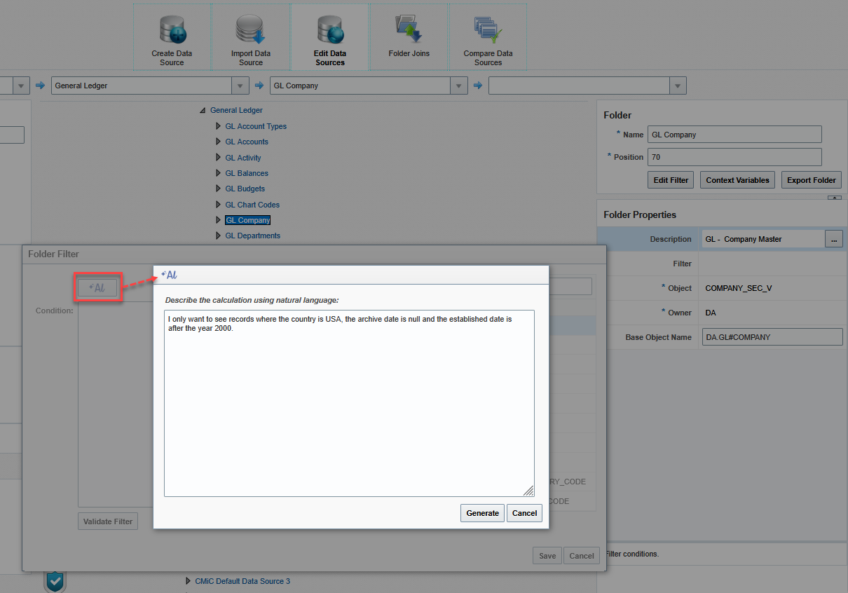BI Catalog Builder - Editing Folders