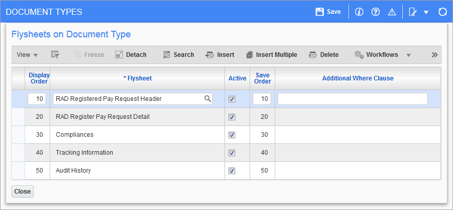 Imaging - Defining the Document Types
