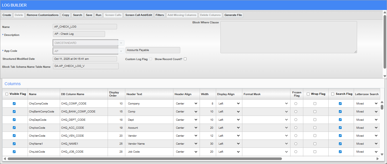 Getting Started - Log Builder