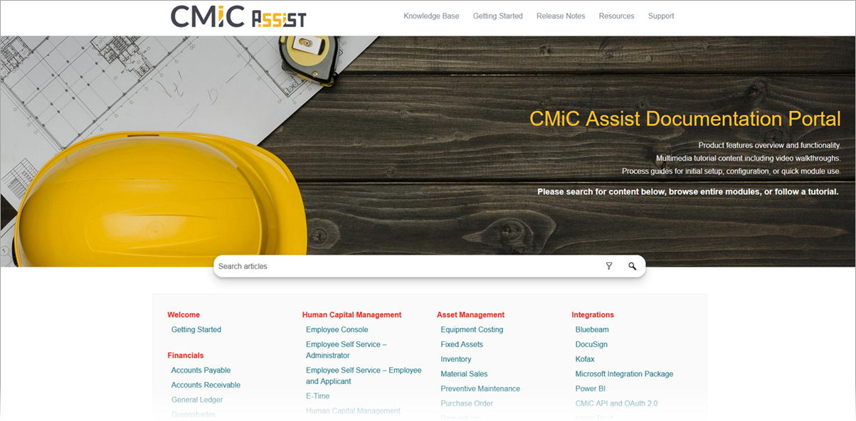 Construct APR - CMiC Assist (Instabug)