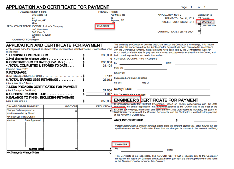 Job Billing - Defining Invoice Formats