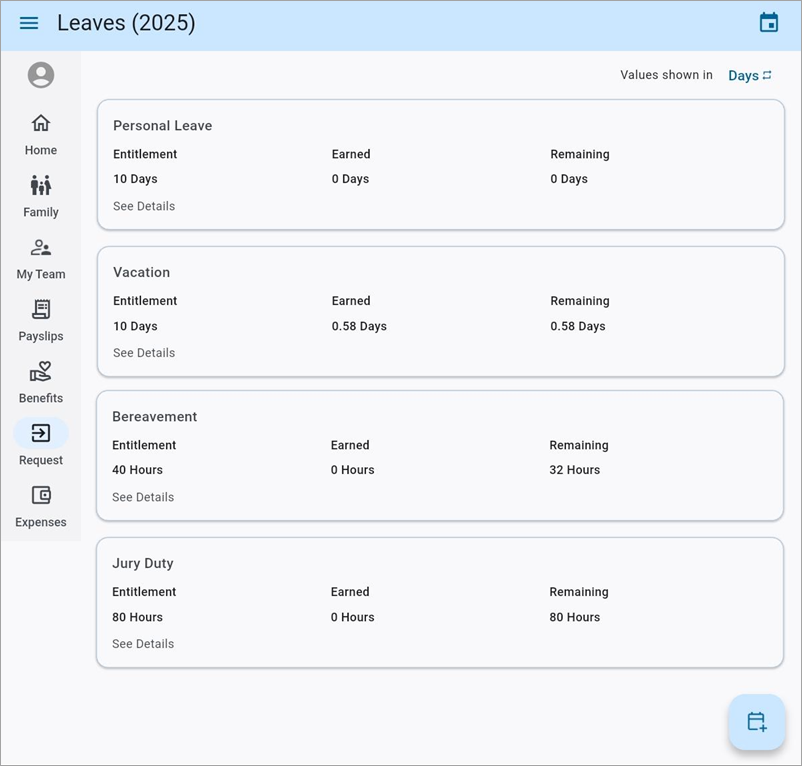 Construct ESS - Using Remaining Leave