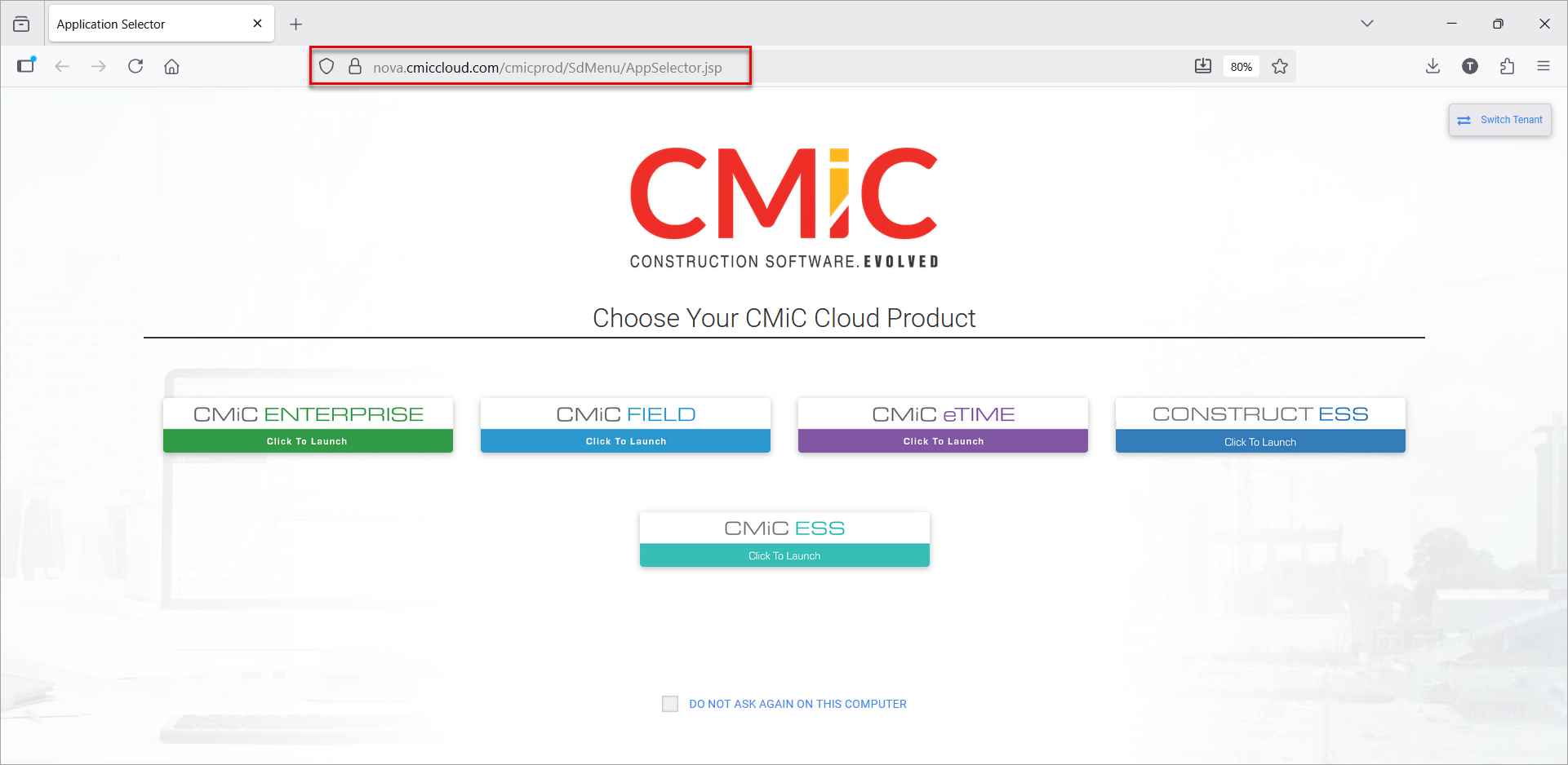 Support - Checking CMiC Versions