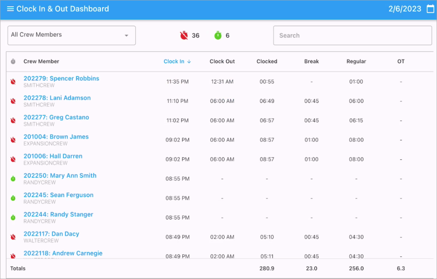Construct CT Legacy - Using the Real-Time Dashboard