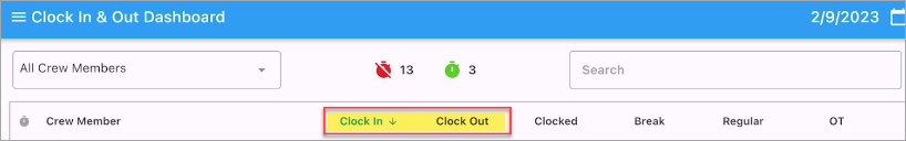 Construct CT Legacy - Real-Time Dashboard Rules and Exceptions