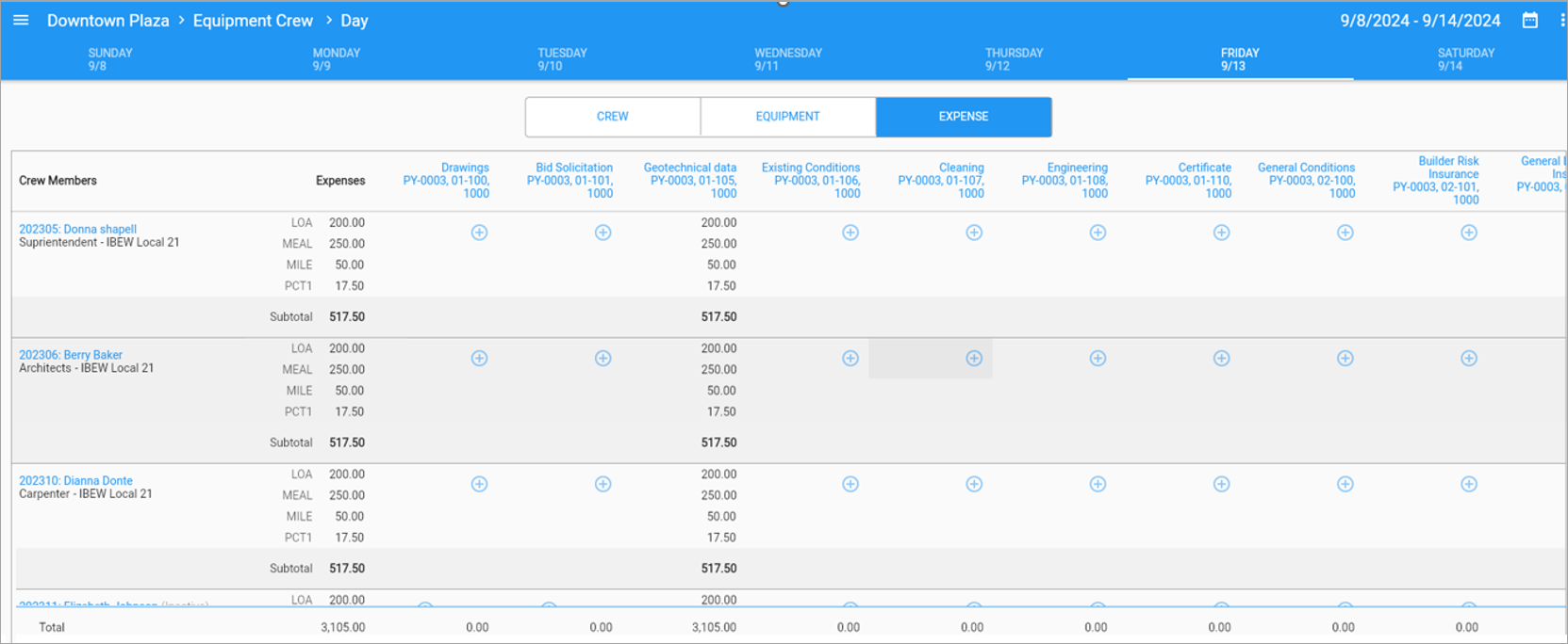 Construct CT Legacy - Expense and Approval