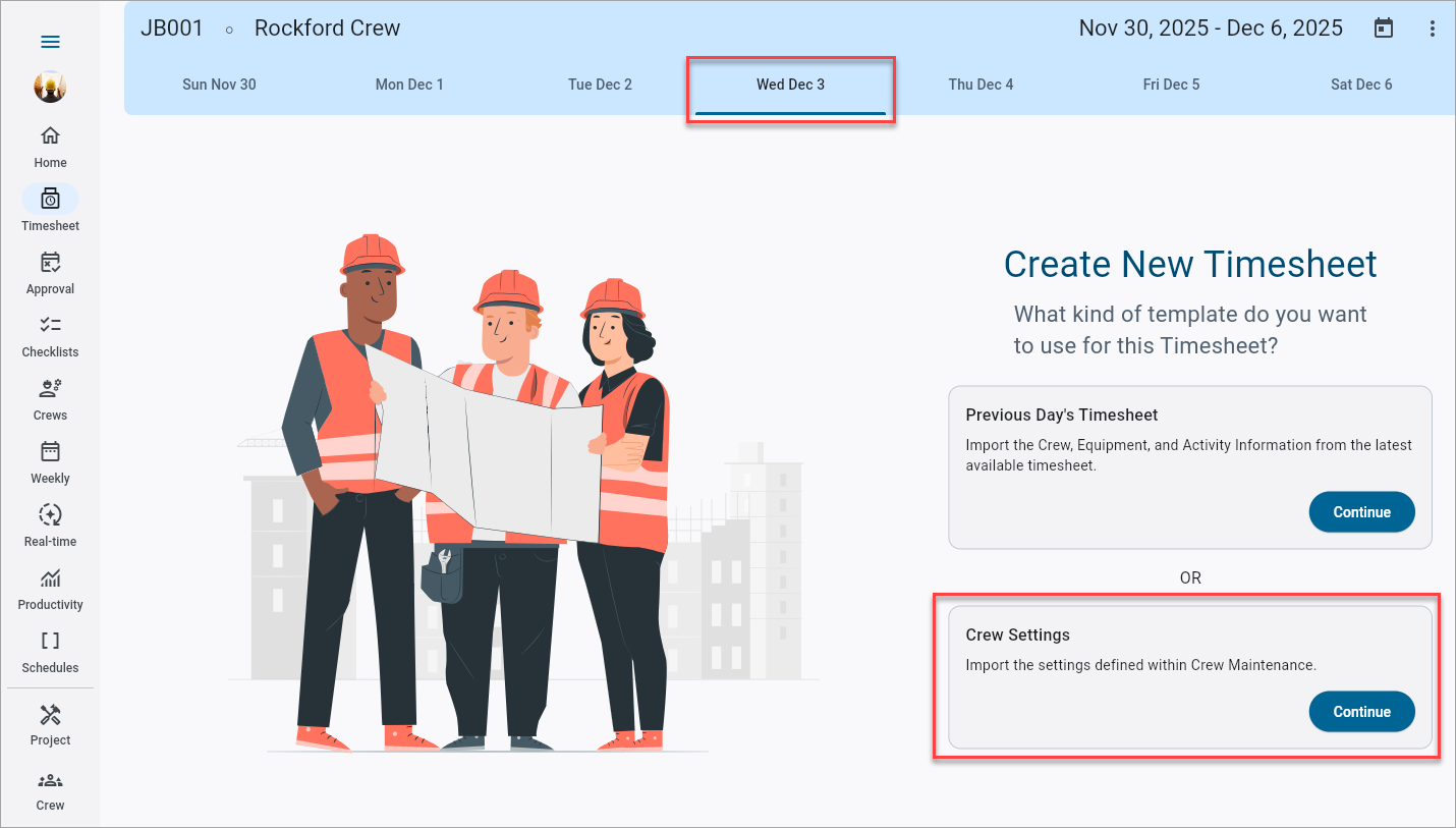 Construct CT - Crew Member Availability