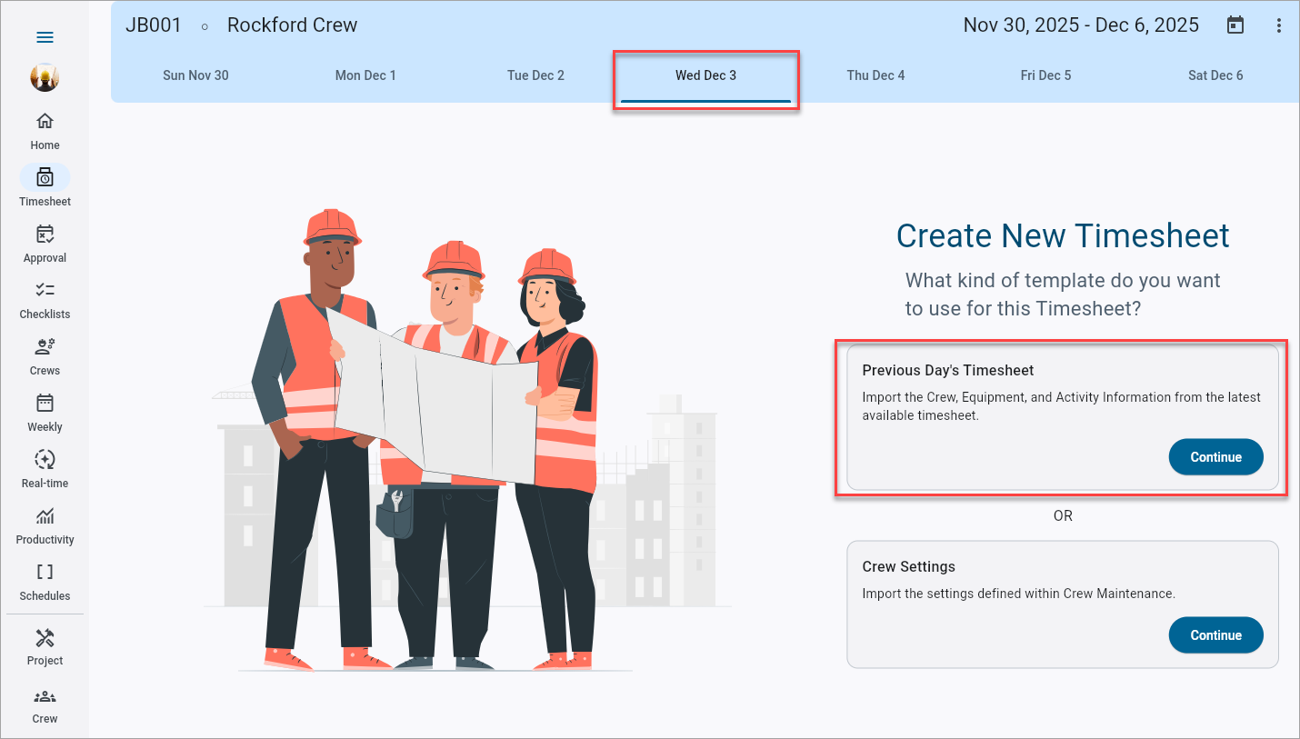 Construct CT - Crew Member Availability