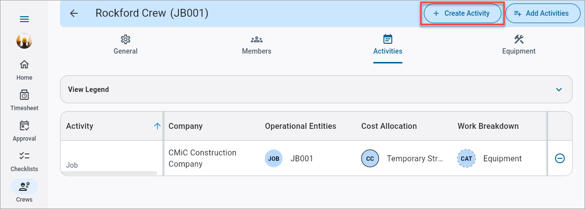 Construct CT - Crew Maintenance