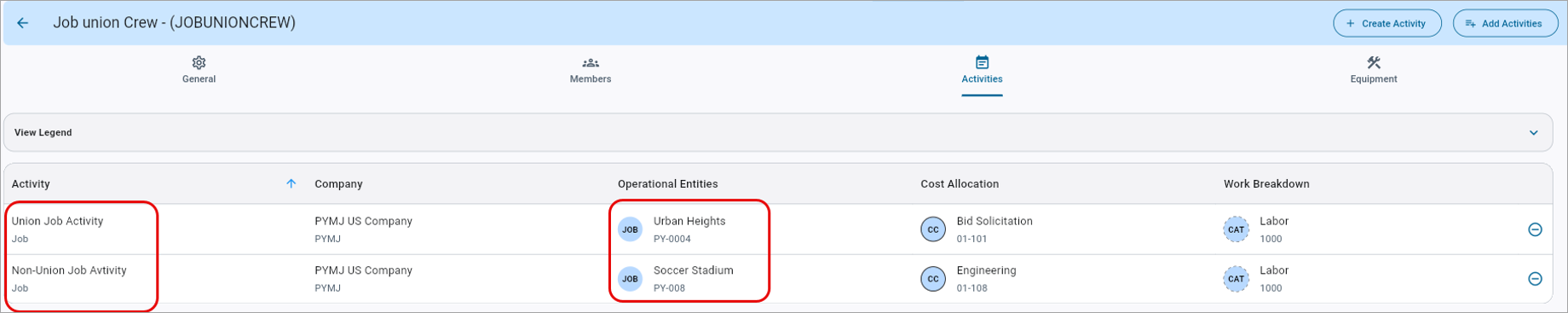 Construct CT - Multi-Job Union Enhancements