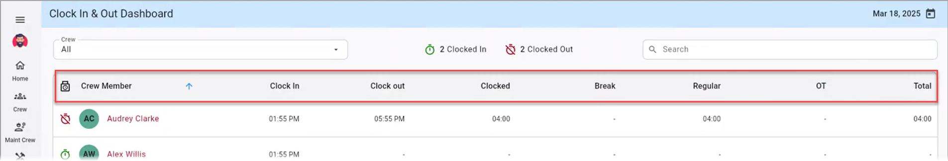 Construct CT - Using the Real-Time Dashboard