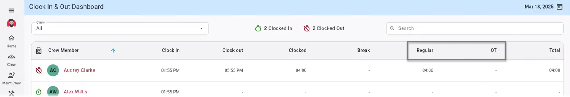 Construct CT - Real-Time Dashboard Rules and Exceptions