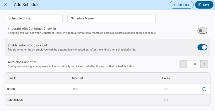 Construct CT - Schedule Maintenance