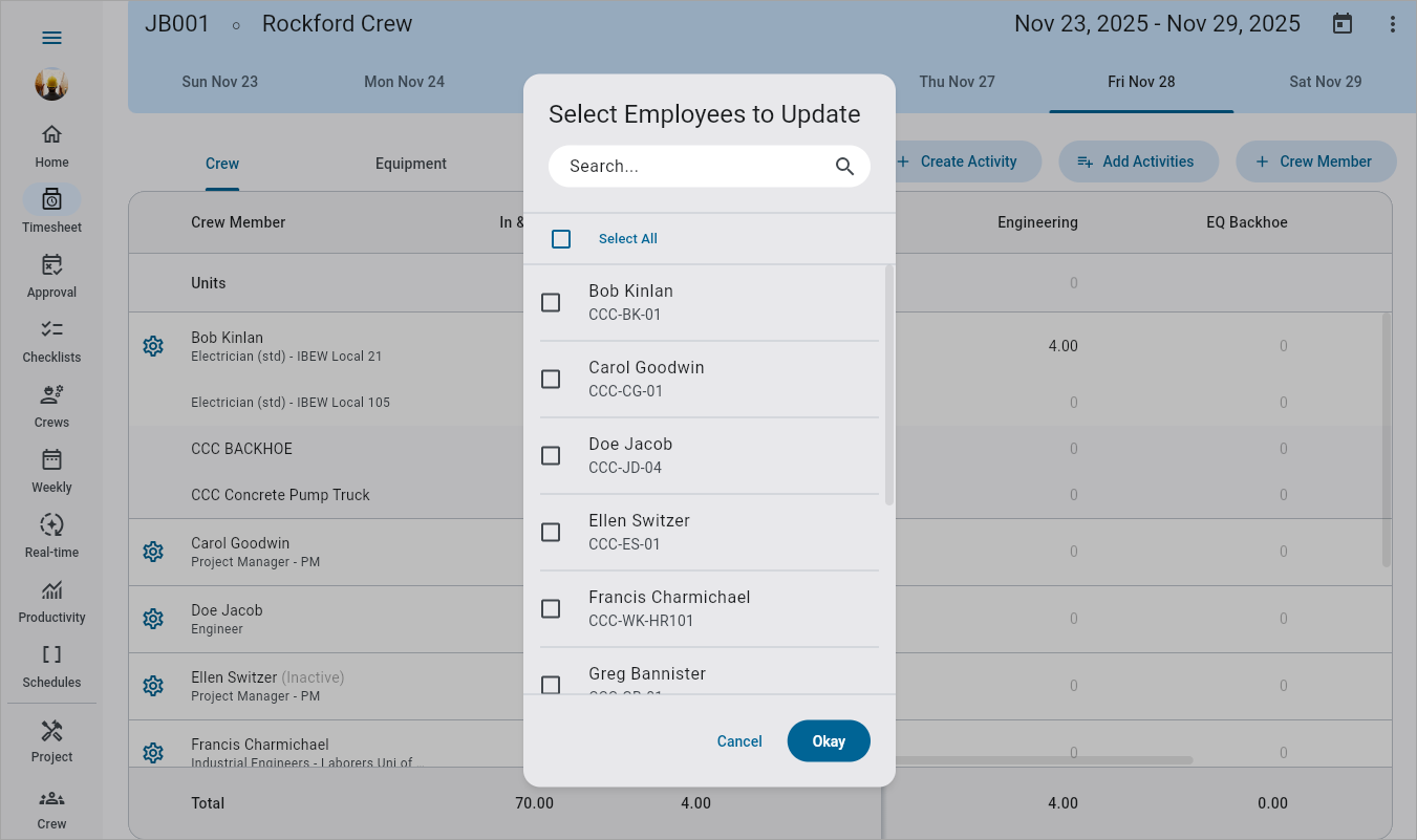 Construct CT - Pulling Hours from the Construct CHK App