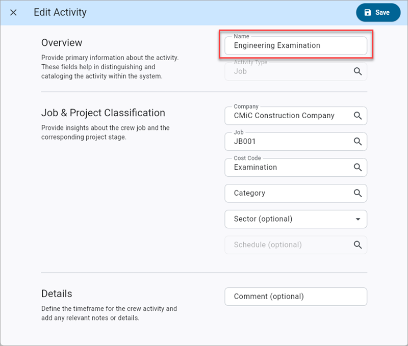 Construct CT - Task Names