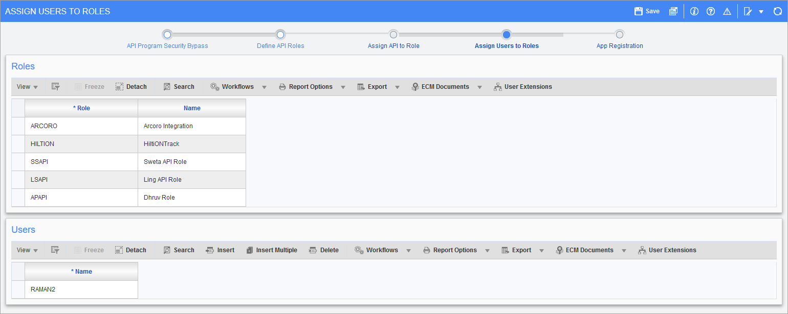 CMiC API Access Setup - Security Configuration